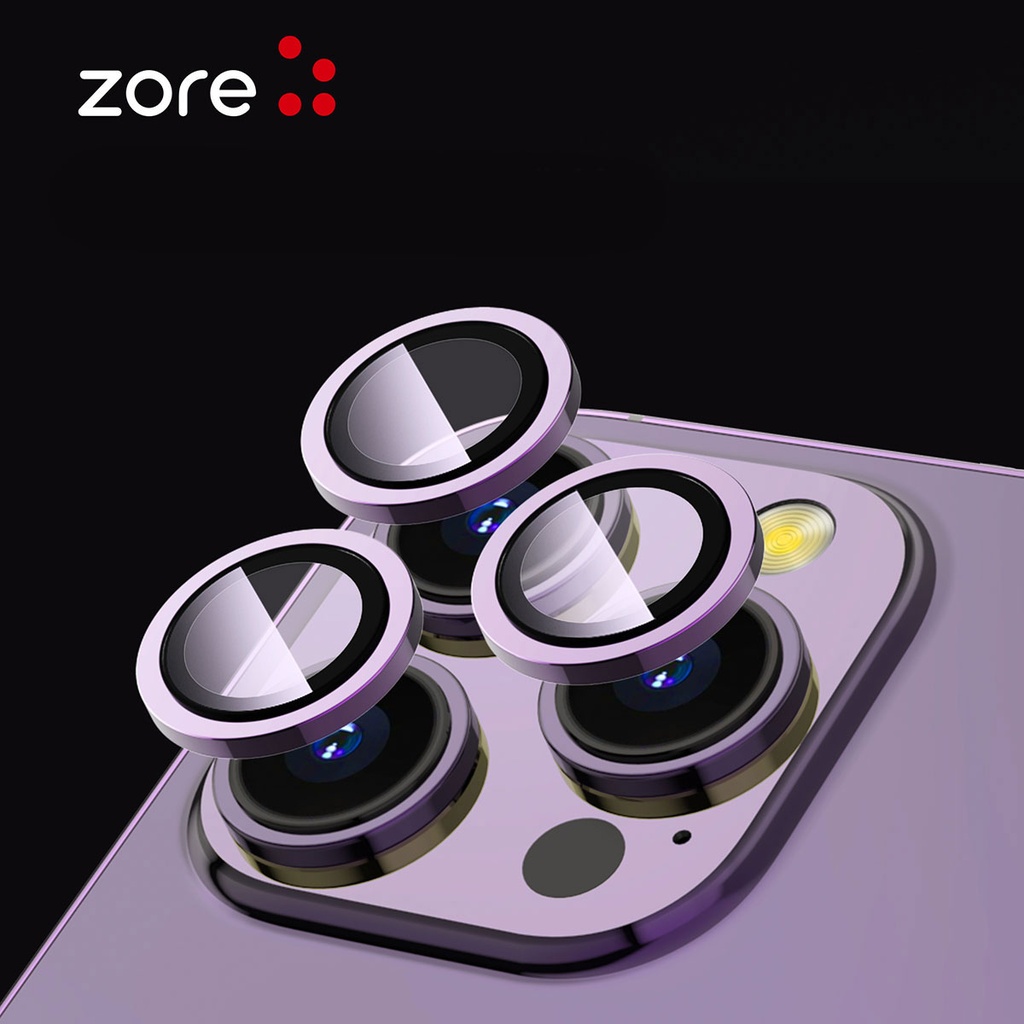 Apple iPhone 14 Pro Max Uyumlu Zore CL-12 Premium Safir Parmak İzi Bırakmayan Anti-Reflective Kamera Lens Koruyucu - 8