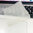 Apple Macbook 13' 2017 A1466 Zore Klavye Koruyucu Transparan Buzlu Silikon Ped - 3