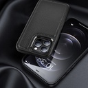Apple iPhone 13 Pro Uyumlu Kılıf Wiwu Genuine Leather Plastic Calfskin Orjinal Deri Kapak - 4