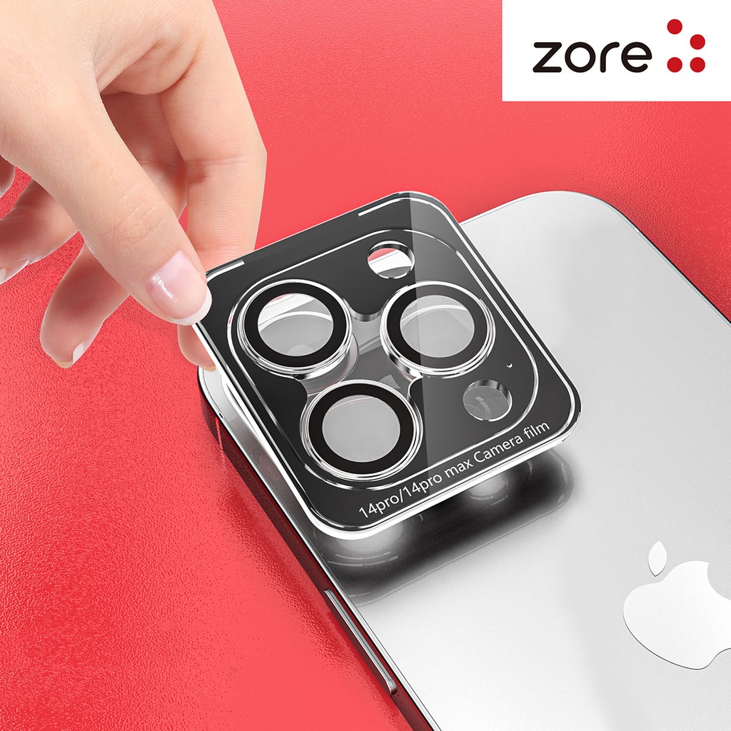 Apple iPhone 15 Pro Max Uyumlu Zore CL-12 Premium Safir Parmak İzi Bırakmayan Anti-Reflective Kamera Lens Koruyucu - 7