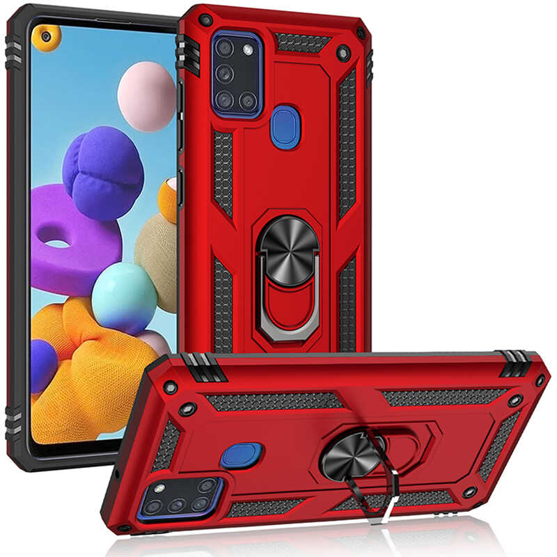 Samsung Galaxy A21S Uyumlu Kılıf Zore Vega Kapak - 8