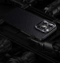 Apple iPhone 15 Pro Uyumlu Kılıf Magsafe Özellikli Karbon Fiber Benks Essential ArmorAir 600D Kevlar Kapak - 14