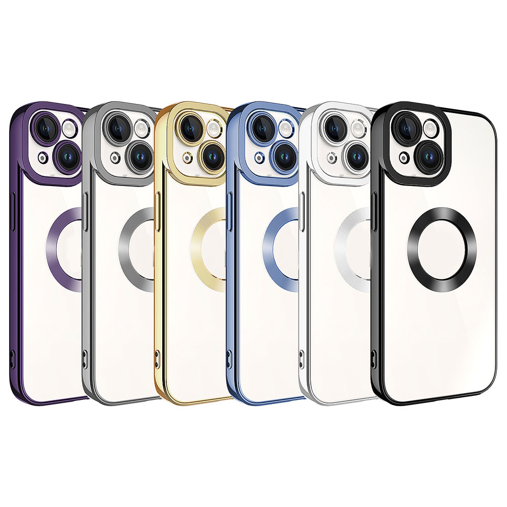 Apple iPhone 15 Uyumlu Kılıf Kamera Korumalı Logo Gösteren Zore Omega Kapak - 1