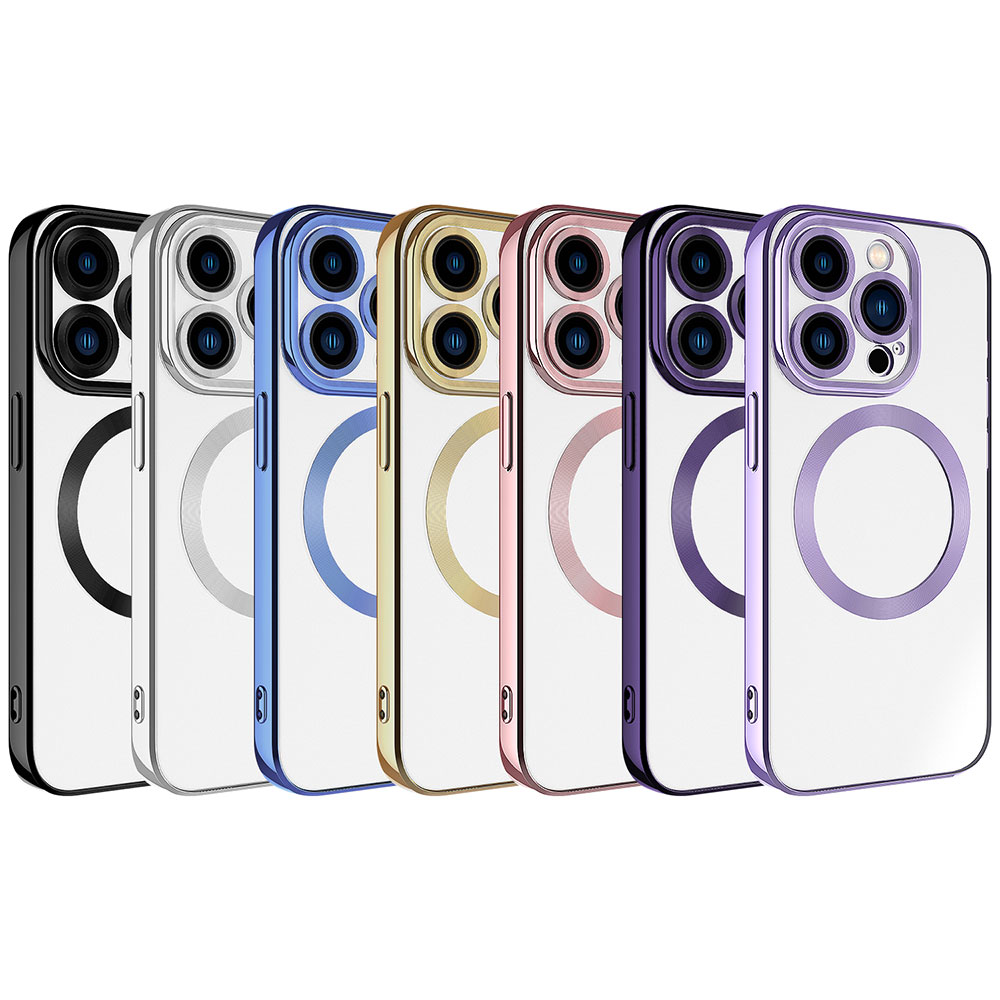 Apple iPhone 15 Pro Uyumlu Kılıf Magsafe Wireless Şarj Özellikli Zore Setro Silikon - 1