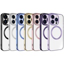 Apple iPhone 15 Pro Uyumlu Kılıf Magsafe Wireless Şarj Özellikli Zore Setro Silikon - 1