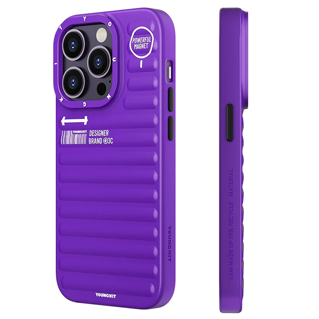 Apple iPhone 14 Pro Uyumlu Kılıf Mat Renkli Tasarım YoungKit Original Serisi Kapak - 2