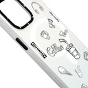 Apple iPhone 14 Pro Uyumlu Kılıf Magsafe Şarj Özellikli Desenli Youngkit Plaything Serisi Kapak - 4