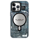 Apple iPhone 15 Pro Uyumlu Kılıf Magsafe Şarj Özellikli YoungKit Technology Serisi Kapak - 9