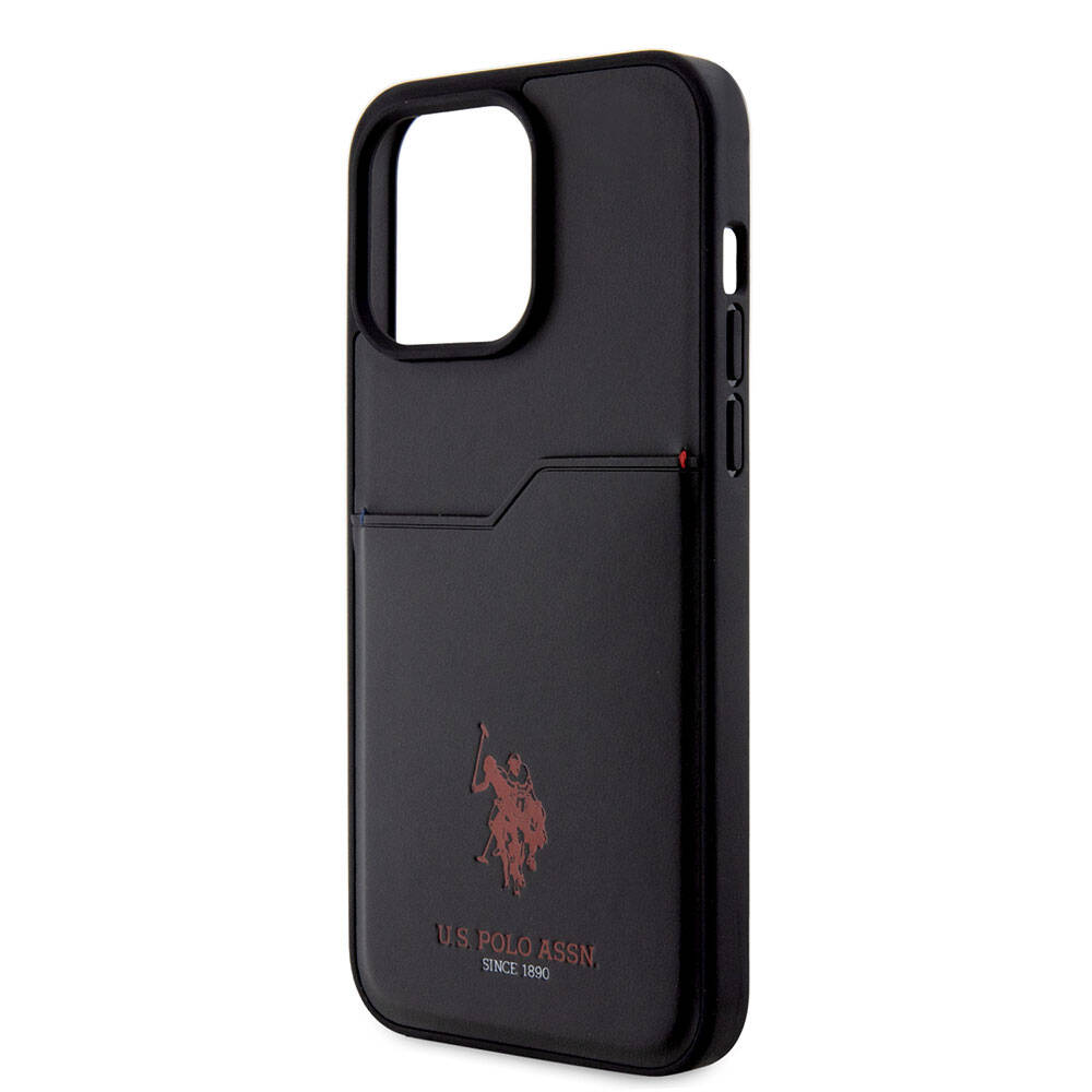 Apple iPhone 15 Pro Max Uyumlu Kılıf U.S. Polo Assn. Orjinal Lisanslı Baskı Logolu PU Kartlıklı Kapak - 12