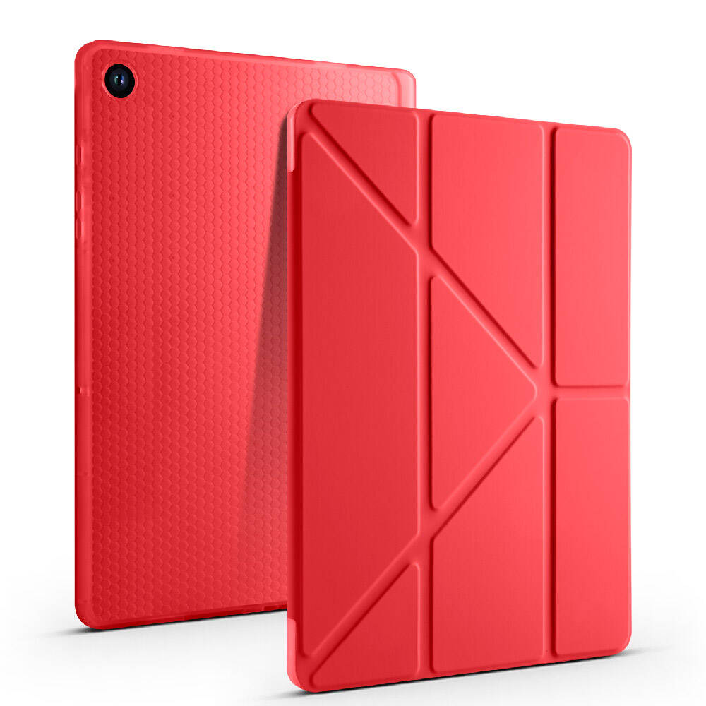 Samsung Galaxy Tab A9 Uyumlu Kılıf Zore Tri Folding Kalem Bölmeli Standlı Kılıf - 15