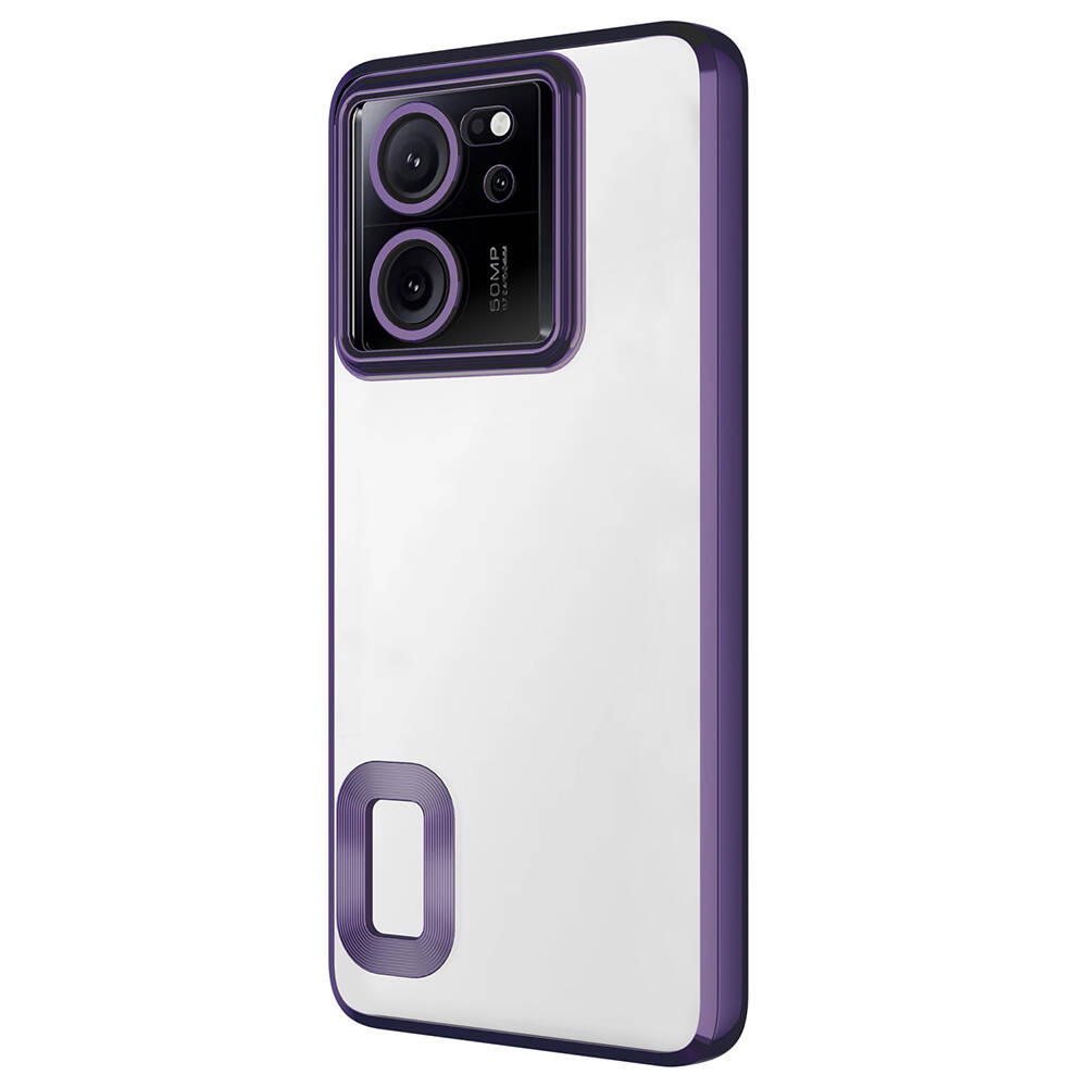 Xiaomi Mi 13T Uyumlu Kılıf Kamera Korumalı Logo Gösteren Zore Omega Kapak - 5