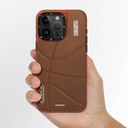 Apple iPhone 15 Pro Uyumlu Kılıf Magsafe Şarj Özellikli Youngkit Backboard Serisi Leather Kapak - 3