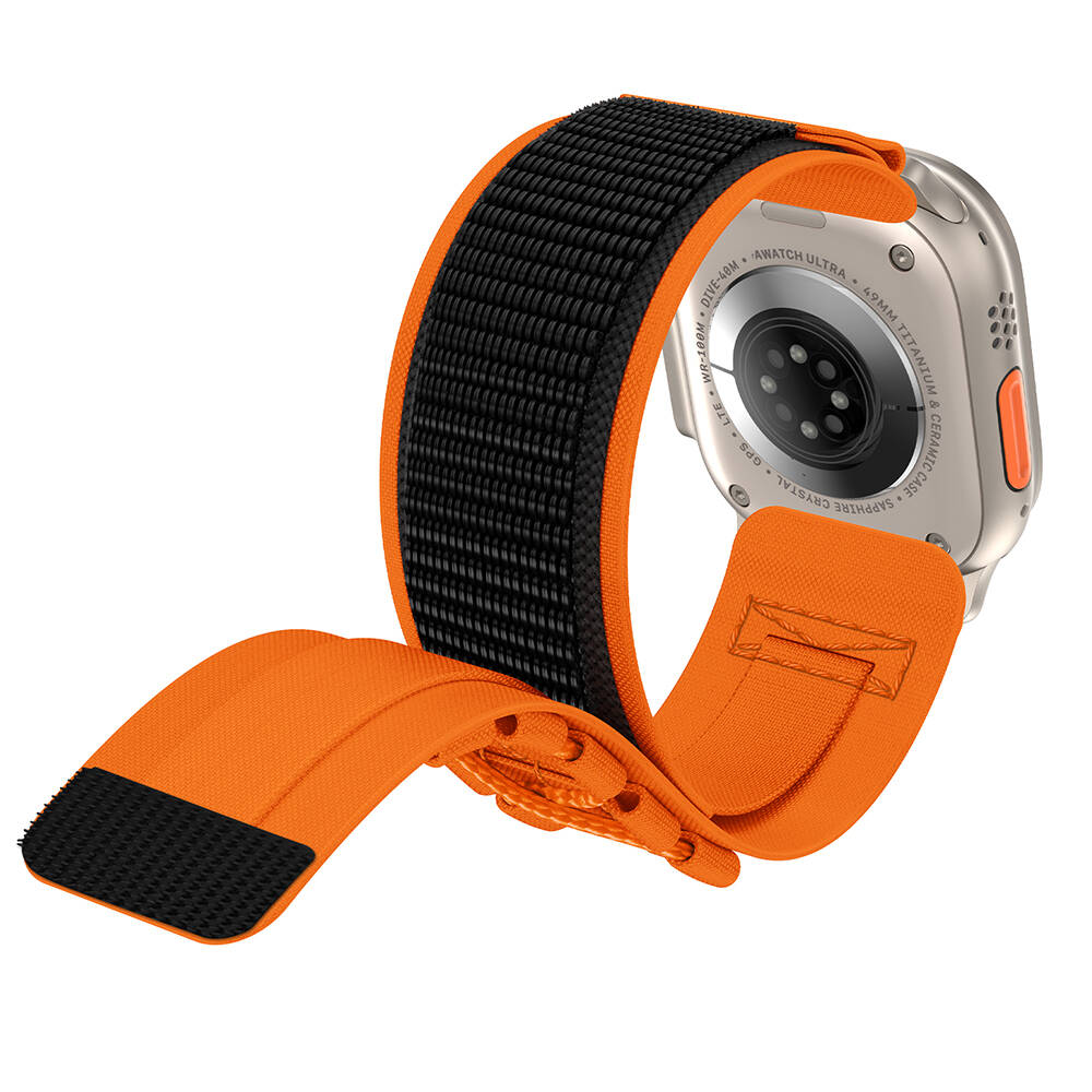 Apple Watch Ultra 49mm Uyumlu Zore KRD-99 Hasır Kordon - 7