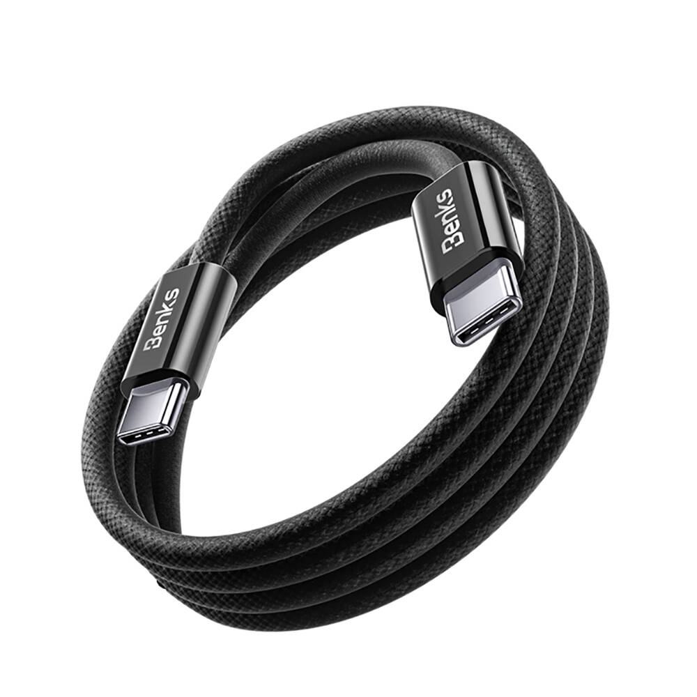 Benks D46 Type-C to Type-C PD 3.0 Örgülü Şarj ve Data Kablosu 60W 1 Metre - 4