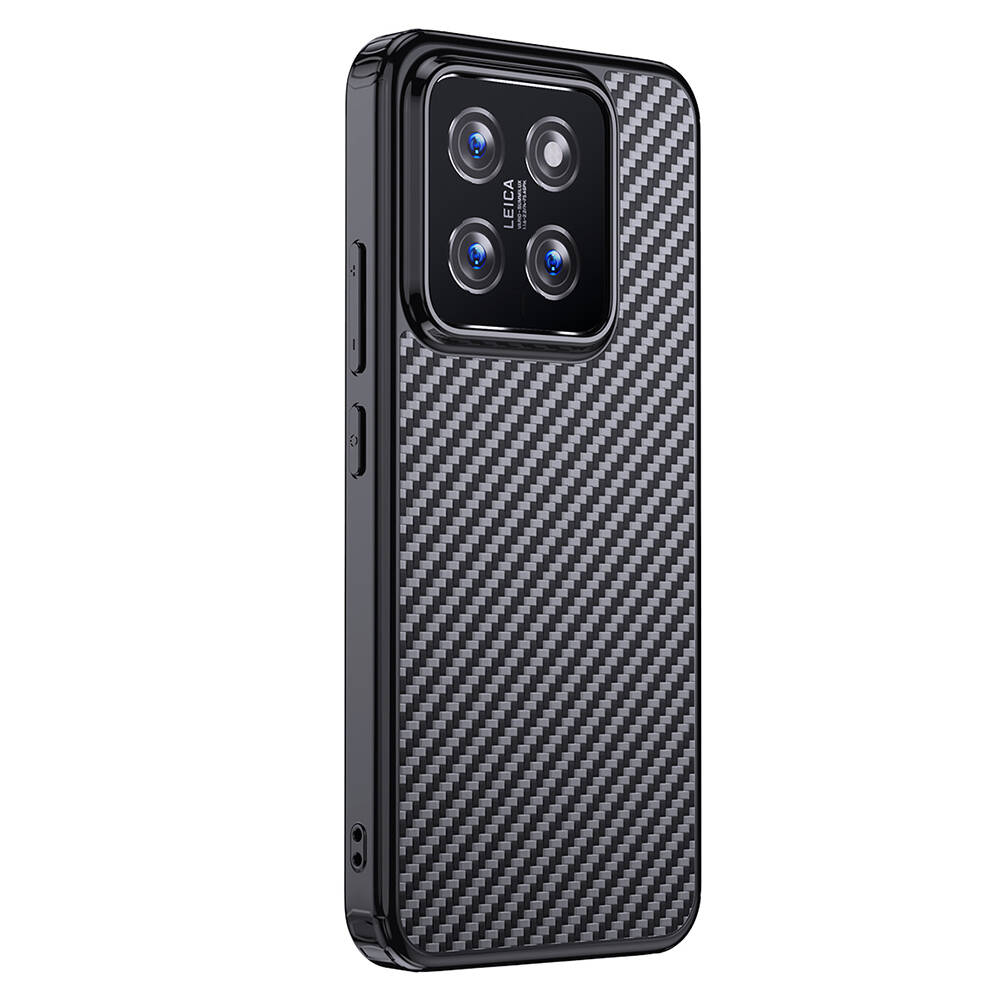 Xiaomi Mi 14 Uyumlu Kılıf Aramid Karbon Fiber Magsafe Özellikli Wlons Radison Kapak - 8
