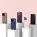 Apple iPhone 14 Pro Uyumlu Kılıf Magsafe Şarj Özellikli Kamera Standlı Silikon Youngkit Bitty Cream Kapak - 5