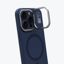 Apple iPhone 15 Pro Max Uyumlu Kılıf Magsafe Şarj Özellikli Kamera Standlı Silikon Youngkit Bitty Cream Kapak - 6