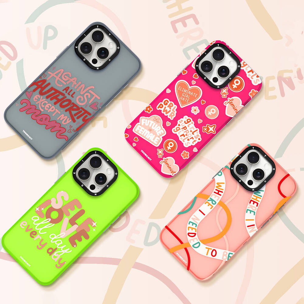 Apple iPhone 15 Uyumlu Kılıf Bethany Green Tasarımlı Youngkit Sweet Language Kapak - 11