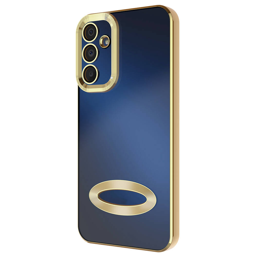 Samsung Galaxy A15 Uyumlu Kılıf Kamera Korumalı Logo Gösteren Zore Omega Kapak - 1