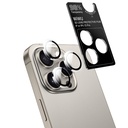 Apple iPhone 15 Pro Max Uyumlu Wiwu Wi-IP002 2in1 Temperli Cam Ahize Toz Önleyici Ekran Koruyucu ve Kamera Lens Koruyucu Set - 3