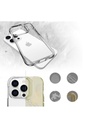 Apple iPhone 13 Pro Max Uyumlu Kılıf Zore Şeffaf Ultra İnce Airbag Tasarımlı Okka Kapak