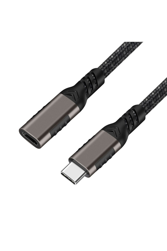 Qgeem Extension USB3.2 Type-C PD Uzatma Kablosu 100W 20Gbps 4K@60Hz 3 Metre