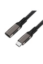 Qgeem Extension USB3.2 Type-C PD Uzatma Kablosu 100W 20Gbps 4K@60Hz 3 Metre