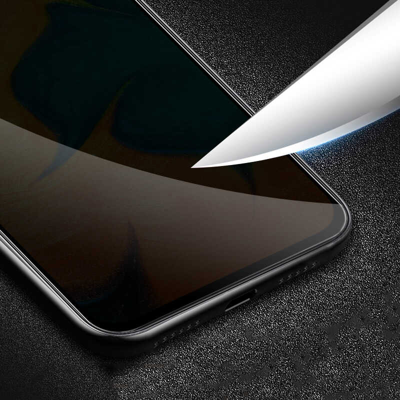 Samsung Galaxy A50 Uyumlu Zore New 5D Privacy Temperli Ekran Koruyucu