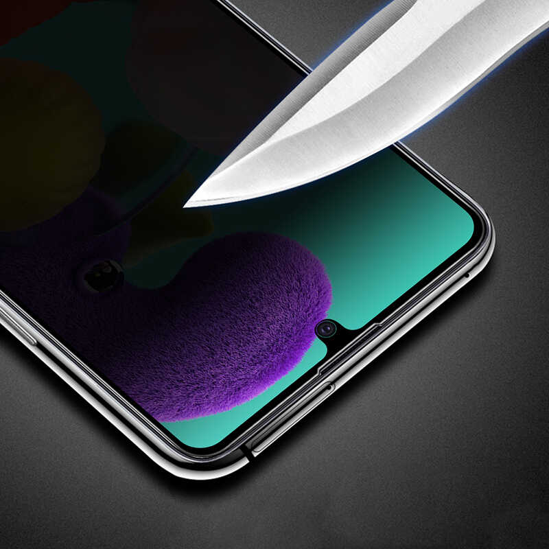 Samsung Galaxy A51 Uyumlu Zore New 5D Privacy Temperli Ekran Koruyucu