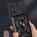 Infinix Note 30 Uyumlu 4G Kılıf Magnetik Standlı Kamera Korumalı Zore Sürgülü Vega Kapak - 3
