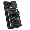 Xiaomi Redmi Note 13 4G Kılıf Magnetik Standlı Kamera Korumalı Zore Sürgülü Vega Kapak - 3