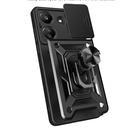 Xiaomi Poco C65 Uyumlu Kılıf Magnetik Standlı Kamera Korumalı Zore Sürgülü Vega Kapak - 2