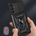 Samsung Galaxy A15 Uyumlu Kılıf Magnetik Standlı Kamera Korumalı Zore Sürgülü Vega Kapak - 2