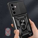 Samsung Galaxy A24 Uyumlu Kılıf Magnetik Standlı Kamera Korumalı Zore Sürgülü Vega Kapak - 4