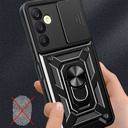 Samsung Galaxy A25 Uyumlu Kılıf Magnetik Standlı Kamera Korumalı Zore Sürgülü Vega Kapak - 4