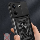 Tecno Camon 20 Pro 4G Uyumlu Kılıf Magnetik Standlı Kamera Korumalı Zore Sürgülü Vega Kapak - 5