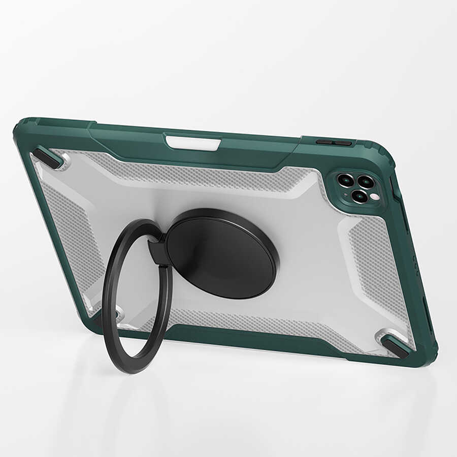 Apple iPad Air 11 2024 Wiwu Mecha Dönebilen Standlı Tablet Kılıfı - 2