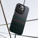 Apple iPhone 15 Pro Uyumlu Kılıf Magsafe Şarj Özellikli Karbon Fiber Tasarımlı Benks Aurora ArmorAir Kevlar Kapak - 9