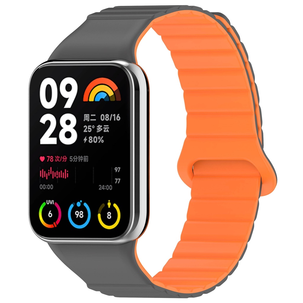 Xiaomi Mi Band 8 Pro uyumlu Silikon Kordon Zore KRD-105 Strap Kayış - 3