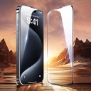 Apple iPhone 15 Pro Uyumlu Wiwu GT-008 Polimer Oleofobik Kaplama Şeffaf Pürüzsüz Temperli Cam Ekran Koruyucu 10'lu Paket - 3