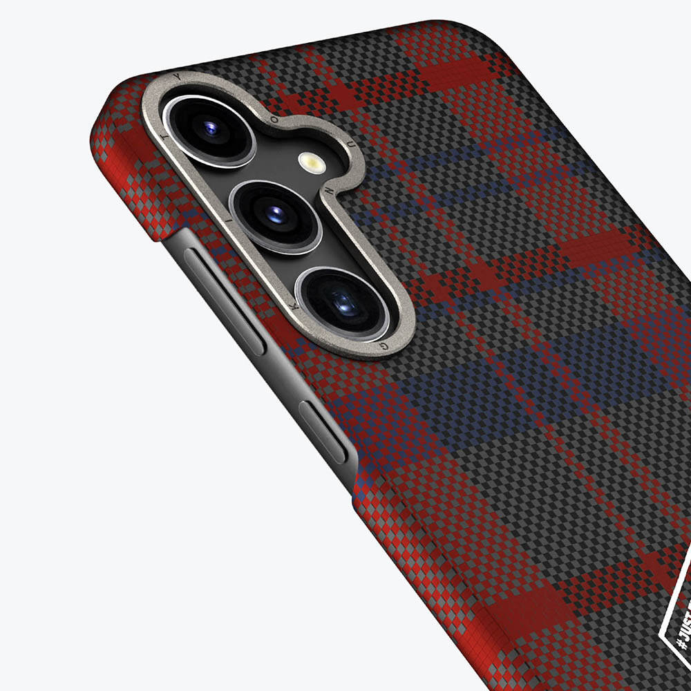 Samsung Galaxy S24 Plus Uyumlu Kılıf Ekose Desenli Youngkit Gezhi Serisi Kapak - 4