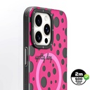 Apple iPhone 14 Pro Max Uyumlu Kılıf Magsafe Şarj Özellikli Polka Dot Desenli Youngkit Spots Serisi Kapak - 5