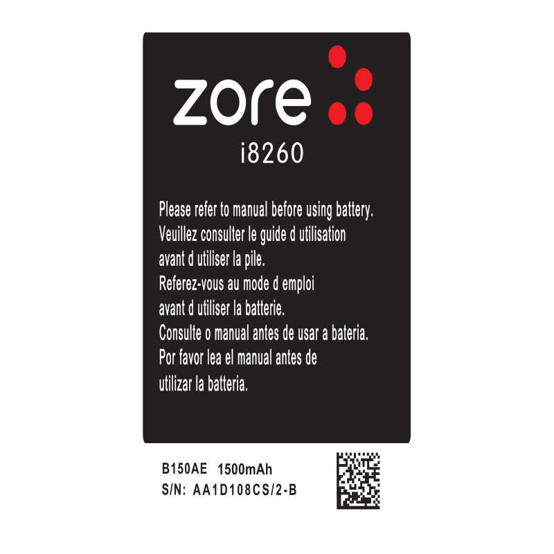 Galaxy Core İ8260 Zore Quality Batarya - 1