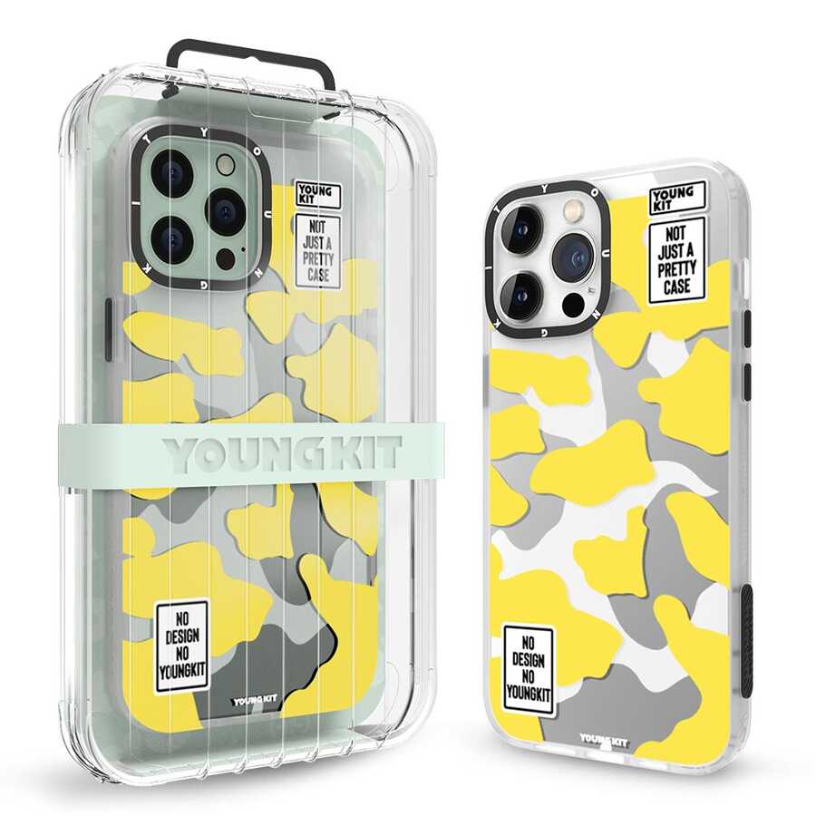Apple iPhone 12 Pro Max Uyumlu Kılıf YoungKit Kamuflaj Serisi Kapak - 8
