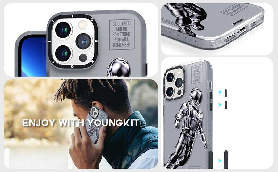 Apple iPhone 12 Pro Max Uyumlu Kılıf YoungKit Klasik Serisi Kapak - 3