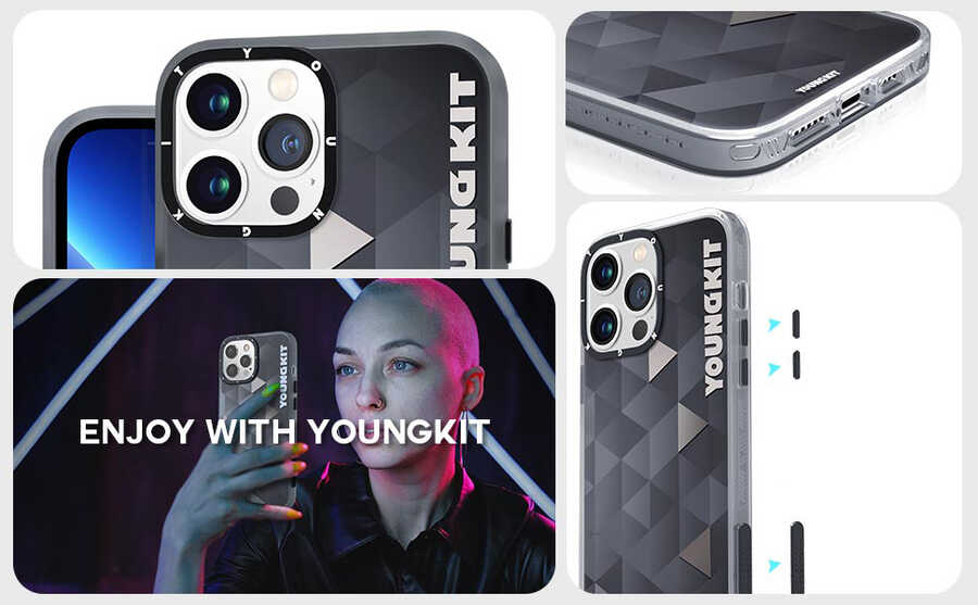 Apple iPhone 12 Pro Max Uyumlu Kılıf YoungKit Klasik Serisi Kapak - 6