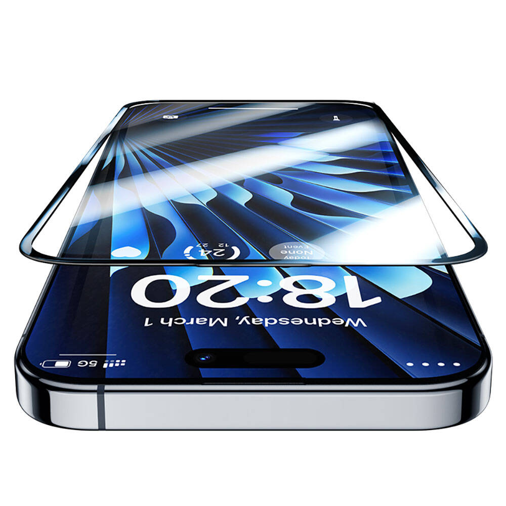 Apple iPhone 14 Pro Max Uyumlu Benks V Pro Safir Shield Ekran Koruyucu + Kolay Uygulama Aparatlı - 2