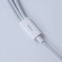 Benks D46 Type-C to Type-C & Type-C & Lightning PD3.0 Örgülü Şarj ve Data Kablosu 100W 1.2 Metre - 3