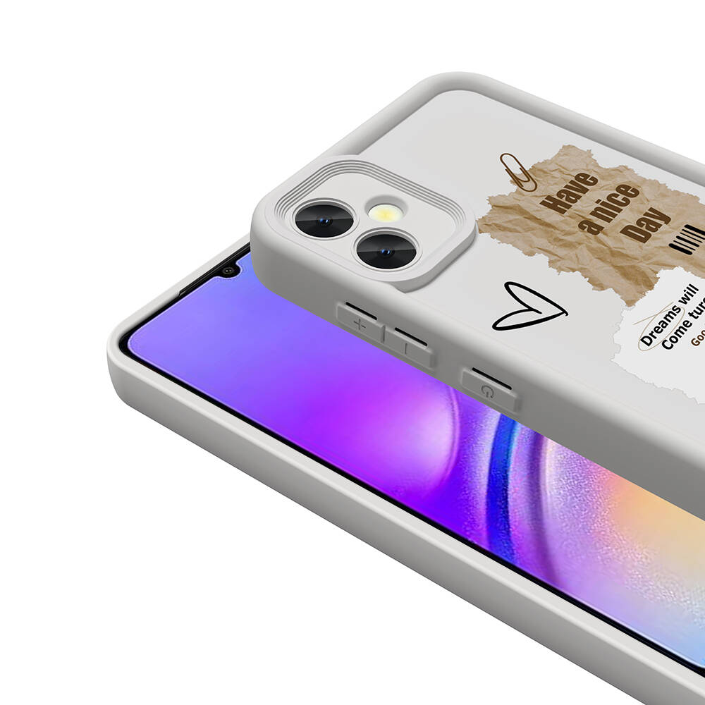 Samsung Galaxy A05 Uyumlu Kılıf Kamera Korumalı Baskılı Arka Yüzey Zore Klas Kapak - 4