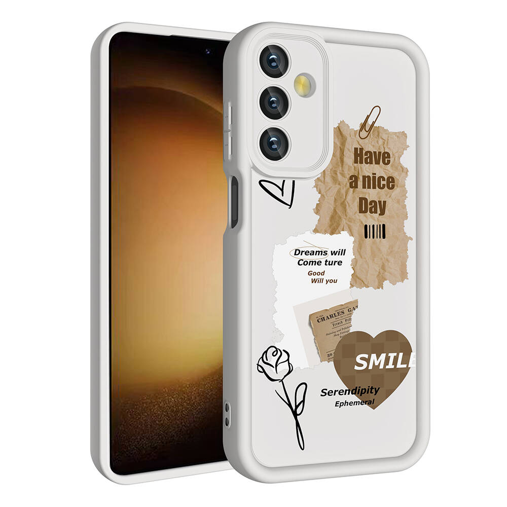 Samsung Galaxy A15 Uyumlu Kılıf Kamera Korumalı Baskılı Arka Yüzey Zore Klas Kapak - 2